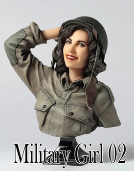 1/10 šiuolaikinių jav moteris kareivis krūtinė žaislas Derva Modelis Miniatiūrų Rinkinys unassembly Unpainted