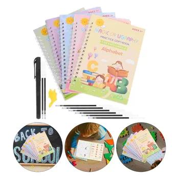1 Nustatykite, Rašau Praktikos Knygų Vaikams Groove Copybook Vaikams Rašyti Copybook su Rašiklio Šerdelės