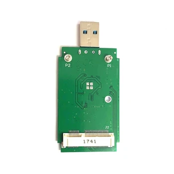 1 VNT. Išorės MSATA Su USB3.0 Kortelės Adapteris Nešiojamas Kietasis Diskas Išpakuoti Mobiliojo Ryšio Adapteris Valdybos Tamsiai Žalia