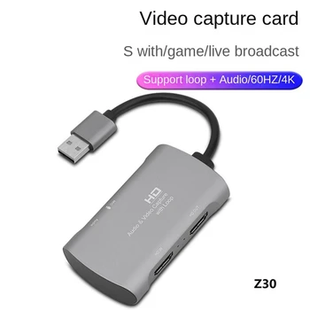1 vnt -Suderinamas Su USB Video Capture Card Gyventi Įrašymo Užfiksuoti Kortelės Už Žaidimą Įrašymo Ir Live Transliacijos