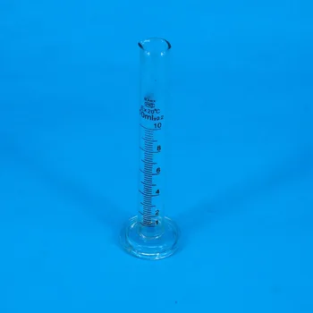 10ml Lab Stiklo Matavimo Matavimo Cilindras 110mm Aukštis Su Piltuvėliu GlasswareTeaching