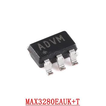 10Pieces Naujas Originalus: MAX3280EAUK+T MAX3280EAUK MAX3280 ADVM +ADVM SOT-23-5