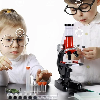 1200 Kartų Mikroskopu Žaislai Pradinės Mokyklos Biologijos Mokslo Eksperimento Įranga Vaikams Mokomieji Žaislai Mikroskopo Komplektas
