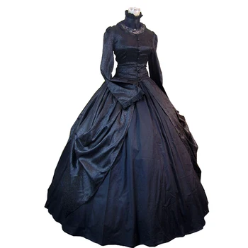 1700 Rokoko marija Antuanetė Juodas Kamuolys Suknelė Suknelė Viktorijos Baroko stiliaus Suknelė Princesė Dress Gotikos Juoda Suknelė pagal Užsakymą