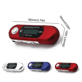 2 in 1 Mini MP3 Grotuvą Lossless Garso Mažas Flash Drive Lengvas Multilanguage LCD Muzikos Grotuvas Vieną Pirštą Kontrolės Sportas