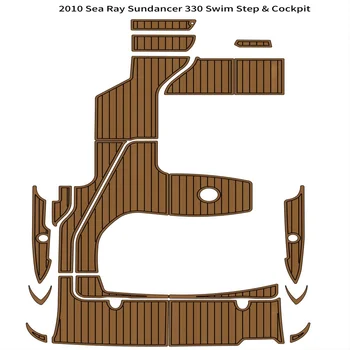 2010 m. Sea Ray Sundancer 330 Plaukti Platforma Kabinos Padas Valtis EVA Putų Tiko Denio Pagrindo Lipni SeaDek Gatorstep Stilius