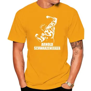 2022 Naujas Cool Medvilnės Žmogus T-shirt Geriausias Sleling Dizainas Nemokamas Pristatymas Arnoldas Schwarzeneggeris T-Shirt