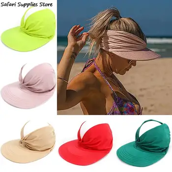 2022 Naujas Vasaros Paplūdimio Skrybėlę Didelis Skydelis Saulės, Skrybėlės Moterims Lauko UV Apsauga Top Tuščias Sporto Beisbolo kepuraitę