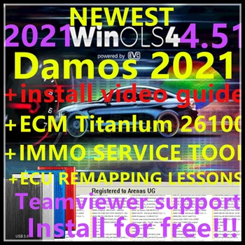 2023 KARŠTO pardavimo Naujausias WinOLS 4.51 +2020 NAUJĄ damos Su Plugins Daugiau Funkcijų Auto ECU Chip Tuning Programinė įranga VMWARE