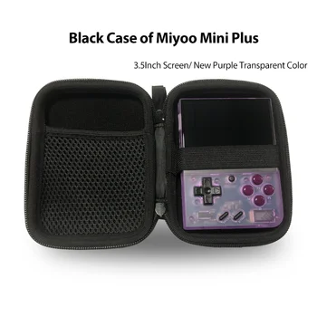2023 Nauja Juoda Atveju Miyoo Mini Plus 3.5 Colių Nešiojamą Žaidimų Konsolę Vandeniui Nešiojamas Mini Nešiotis Maišelius
