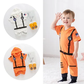 2023 Vasaros Kūdikių Berniukų Astronautų Kostiumas Kosmoso Kostiumą Rompers Bamblys Kūdikių Helovinas, Kalėdos, Gimtadienis Fancy Dress Romper