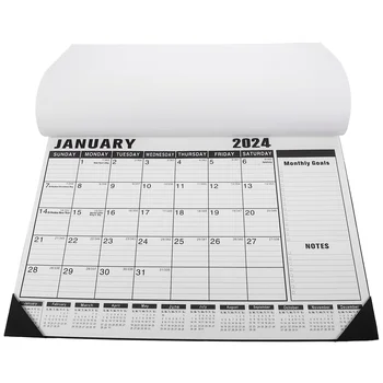2024 m. Sieninis Kalendorius Didelis Mėnesio Namų Prekių Stalas anglų 2023-2024 Popieriaus Tvirtas Kalendorius Kasmet Pažintys