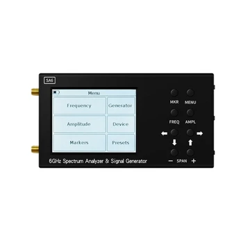 2024 Naujas SA66G Spektro Analizatorius 2500MA Wifi CDMA 35-6200Mhz Belaidžio Signalo Generatoriaus Testeriai Įvairios Antenos Matavimo