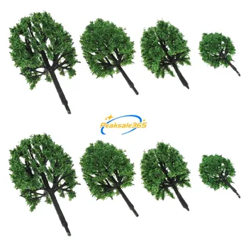 20pcs/set Mini Kamparas Medžių 5cm/6cm/7cm/8cm Plastikinių Modelių Augalų, 