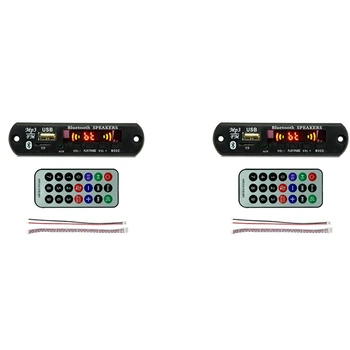 2X USB MP3 Modulis Bluetooth 12V MP3 WMA Dekoderis Valdybos Garso Modulis FM, AUX USB TF Radijo Automobilių Nuotolinio Muzikos Garsiakalbis