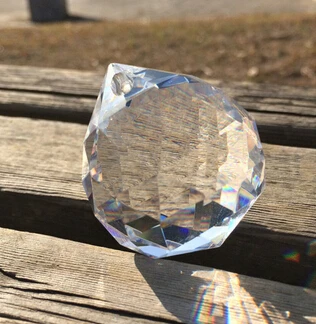 40pcs/daug 50mm Kristalų Stiklas Briaunotas Rutulys, Skirtas Kabinti Liustra Prizmę Pakabukas Dalys Nemokamas Pristatymas