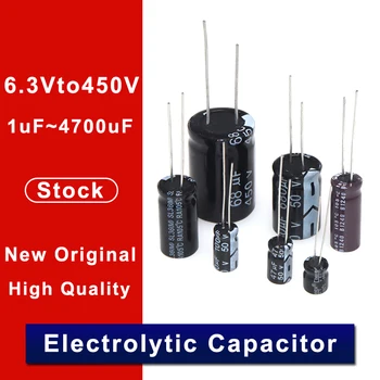 50PCS Higt kokybės 35V470UF 10*17mm 470UF 35V 10*17 Elektrolitinius kondensatorius 5.0