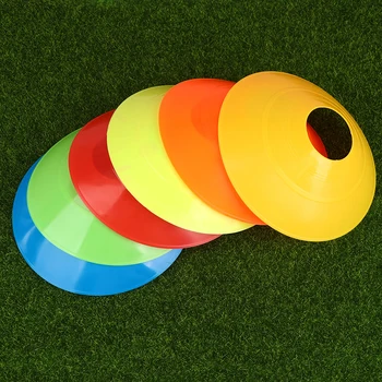 5vnt Futbolo Mokymo Logotipas Disko Kliūtis Pasirašyti Kūgio Diskas Multi Sporto Mokymo Plastiko Stovas Laikiklis Futbolo Kamuolys Žaidimas Diskas