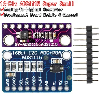 ADS1115 16 Bitų I2C Modulis Tikslumo ADC 4 Kanalų Plėtros Valdybos Pro Įgyti Stiprintuvo V 2.0 5.5 V Arduino RP