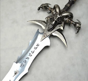 Amatų 1:1 120cm WOW Arthas Menethil kardas Frostmourne Lydinio kardas modelį, namų puošybai Kostiumas šalis Cosplay šou rekvizitai