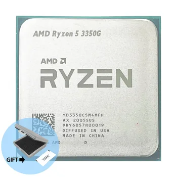 AMD Ryzen 5 3350G R5 3350G 3.6 GHz Quad-Core Aštuonių Siūlų 65W CPU Procesorius L3=4M YD3350C5M4MFH Lizdas AM4 Panaudota