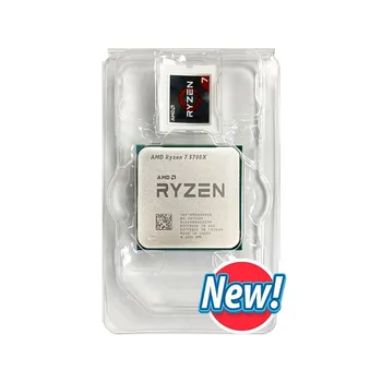 AMD Ryzen 7 5700X Naujas R7 5700X 3.4 GHz Aštuonių Branduolių 16-Sriegis CPU Procesorius 7NM L3=32M 100-000000926 Lizdas AM4 bet be aušintuvo