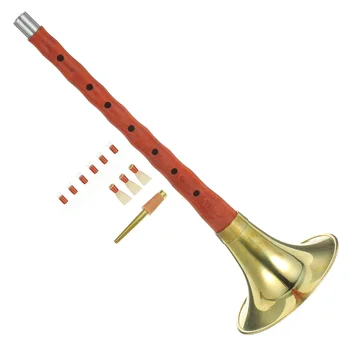 Aukštos Kokybės Kinijos Priemonė Pradedantiesiems A C D Klavišą Suona Raudonmedžio pagamintas Suona Priemonė Etninėms Vėjo Muzikos Instrumentas