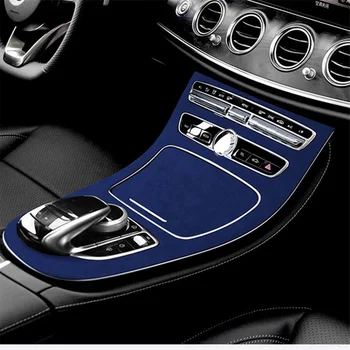 Auto Centras Control Panel Suede Dekoratyvinis Lipdukas, skirtas Mercedes-Benz E-Klasė E200L/E300L Pakeitimo Oranžinė