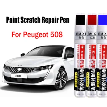 Automobilių Dažai Scratch Repair Pen už Peugeot 508 Touch-Up Pen Valiklis, Dažų Priežiūros Reikmenys Juoda Balta Raudona Mėlyna Žalia