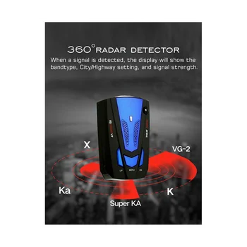 Automobilių Radaro Spidometras Radaro Detektorius Mobiliųjų Greičio Detektorių 12V Įvairiakryptė LED Ekranas, Elektroninė Šuo Spidometras