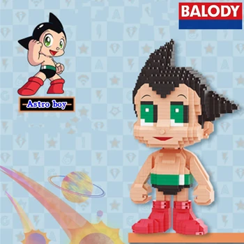 BALODY Astro boy blokai Japonų anime periferinių modelis Kawaii surinkti vaikų žaislas pav gimtadienio dovana