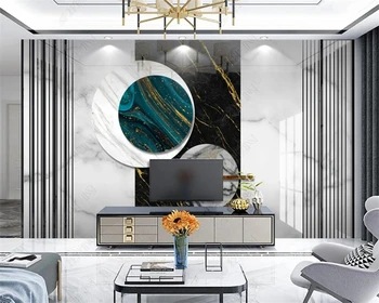 beibehang Pritaikyti modernūs, prabangūs mikrokristalinė marmuro modelis geometrinis sofa kambarį foną