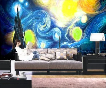 beibehang Užsakymą freskos 3d stereo foto tapetai žvaigždžių gyvenimo kambario, miegamasis viešbučių dekoravimas, tapyba papel de parede sienos popieriaus