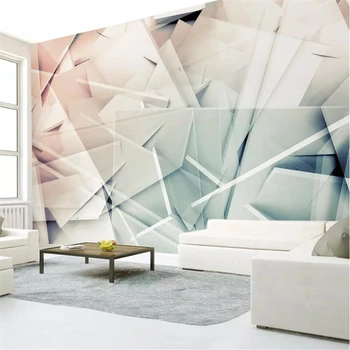 beibehang Užsakymą tapetai 3d freskos daugiakampio mados modernus minimalistinio 3d stereo TV fono sienos kambarį miegamojo tapetai