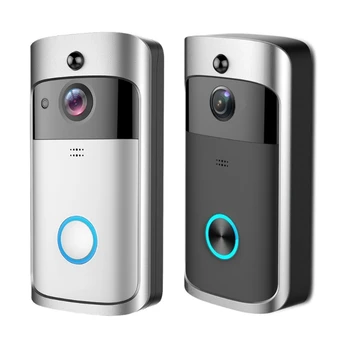 Belaidis Durų Varpai dvipusio Ryšio Garsas Doorbell Kamera PIR Judesio Aptikimo Aukštos Vaizdo Durų Varpai F1CD