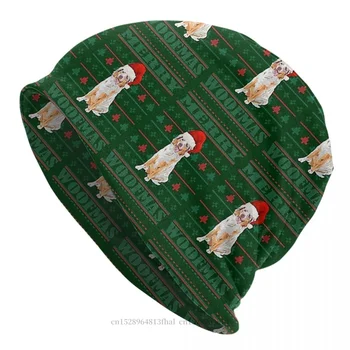 Bjaurusis Kalėdų Džemperis Mados Kepuraitė Kepurės Australijos Aviganis Meme Šuo Doge Skullies Beanies Slidinėjimo Kepurės Medvilnės Variklio Dangčio Skrybėlės