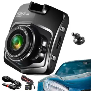 Brūkšnys Cam Automobilių 1080P Naktinio Matymo Vairavimo Diktofonas amortizatoriumi Brūkšnys vaizdo Kamera 170 Laipsnių Plataus Kampo ir Automatinis Atsarginės kopijos