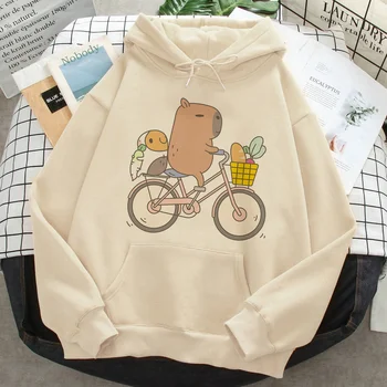 Capybara hoodies vyrų Ulzzang y2k estetinės Korėja hip-hop vyrų nertiniai drabužiai manga y2k estetines