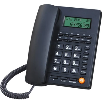 Corded Laidinį Telefoną, Didelis Mygtukas, Namų ūkio, Verslo Darbalaukio Laidiniu Telefonu su LCD Ekranu, skirtas 