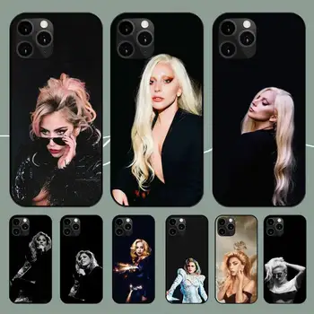 Dainininkė Lady Gaga aktorė Telefono dėklas Skirtas iPhone 11 12 Mini PRO 13 14 XS MAX X XR 6 7 8 Shell Plus