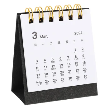 Dekoratyvinis Stalo Kalendoriai 2024 Apversti Kalendorius Nuolatinis Stalinis Kalendorius, skirtas Namų Biuro
