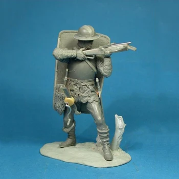 Derva kareivis 1/18 senovės karys vyras stendas su arbaletas Modelis Unassambled Unpainted Pav Kūrimo Rinkinį