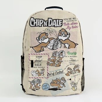 Disney Chip Dale B7170 Anime Individualų Kuprinės, Kuprinės Animacinių Filmų Maišelį Kelionių Kuprinė Dovanų