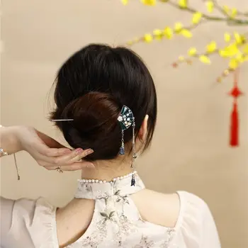 Dizaino Įrankis Sektoriaus Pearl Gėlių Kutas Senovės Stiliaus Kietas Kinų Stiliaus Skrybėlės Senovės Galvos Apdangalai Hanfu Plaukų Lazdos