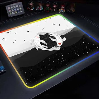 Dragon RGB Kilimėlis Kilimėlis Žaidėjus Office Mousemat Žaidimų Kambarys, Stalo Reikmenys Kilimėlis Meno Klaviatūros Kilimėliai Vandeniui LED Mausepad Įmonė