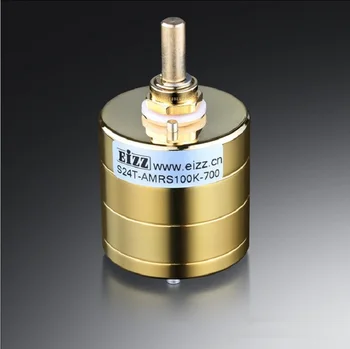 EIZZ Premium Gold 24-Žingsnis Stereo Attenuator Tūris Potenciometras 10K 100K 250K GINKLŲ Rezistorius HIFI GARSO Derliaus Tube AMP DIY