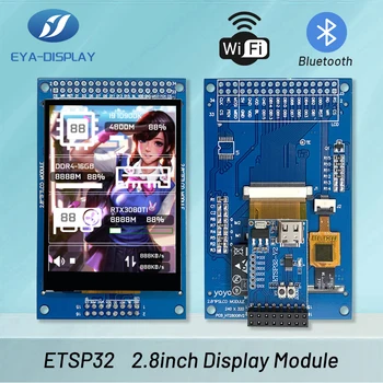 ESP32 IPS ModuleLVGL WIFI&Bluetooth Plėtros Valdybos 2..8 240*320 Smart Ekranas 2.8 colių TFT LCD Modulis Su sensoriniu Ekranu