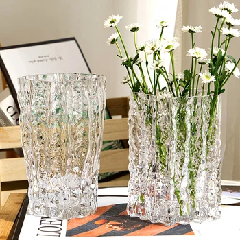 Estetinės Stiklo Vaza Grand Augalų Vazonuose Hydroponics Plastiko Balta Vaza Skaidresnė Augalų Floreros Decorativos Moderno Kambario Dekoro