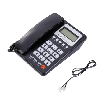 G5AA Fiksuotojo Fiksuotojo ryšio Telefono LCD Ekranas Corded Namų Telefonais Skambintojo Greitojo Rinkimo