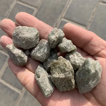 Grubus Žalia Apatite Akmenys iš Madagaskaro Raw krištolo akmens gabalėlių Apdaila ir Juvelyrikos Dizaino